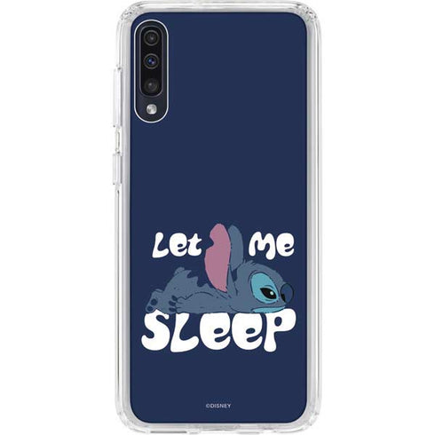 Disney Lilo and Stitch Let Me Sleep Galaxy A50 Clear Case